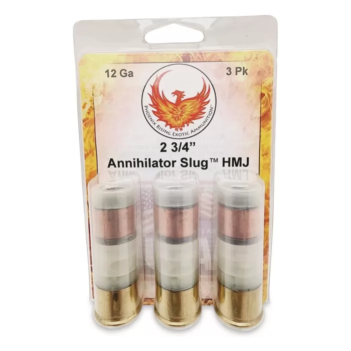Phoenix Rising Annihilator Slug Shotshell 12ga 2-3/4 Phoenix Rising Annihilator Slug Shotshell 12ga 2-3/4
