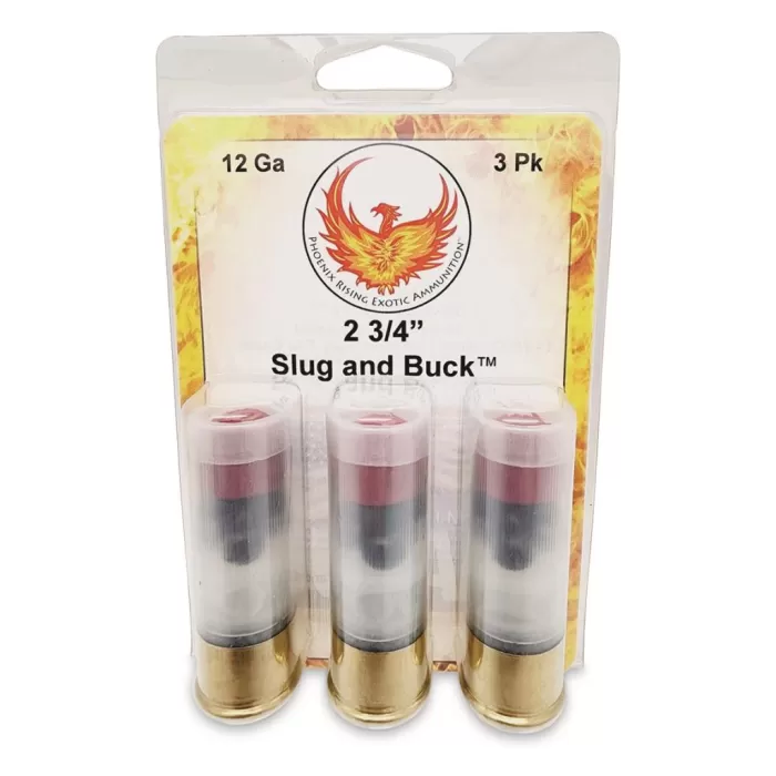 Phoenix Rising Slug & Buck Shotshell 12ga 2-3/4 Phoenix Rising Slug & Buck Shotshell 12ga 2-3/4