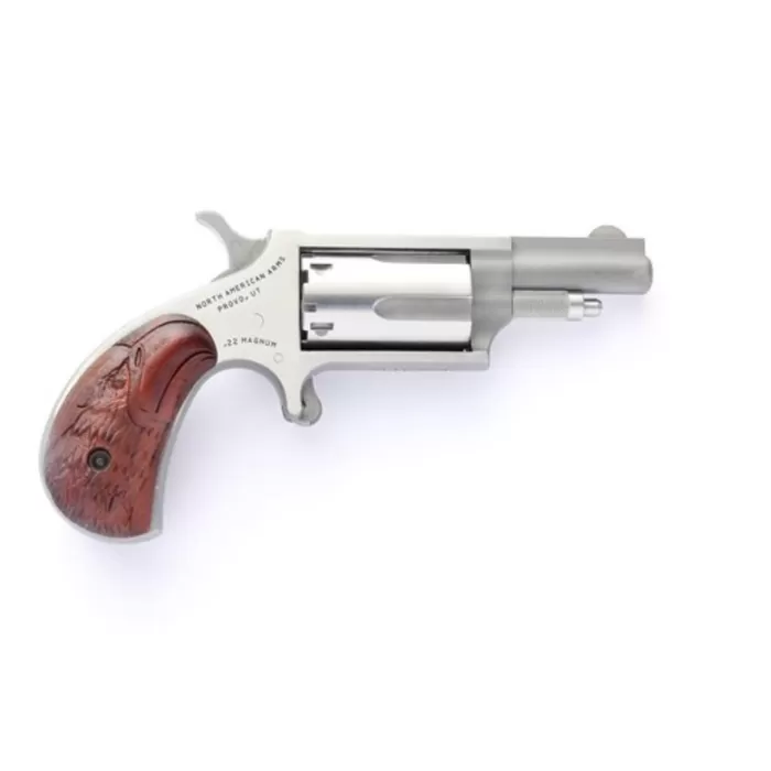 North American Arms NAA 22Mag/22LR Convertible 1-5/8" SS, Holster, Eagle Grip