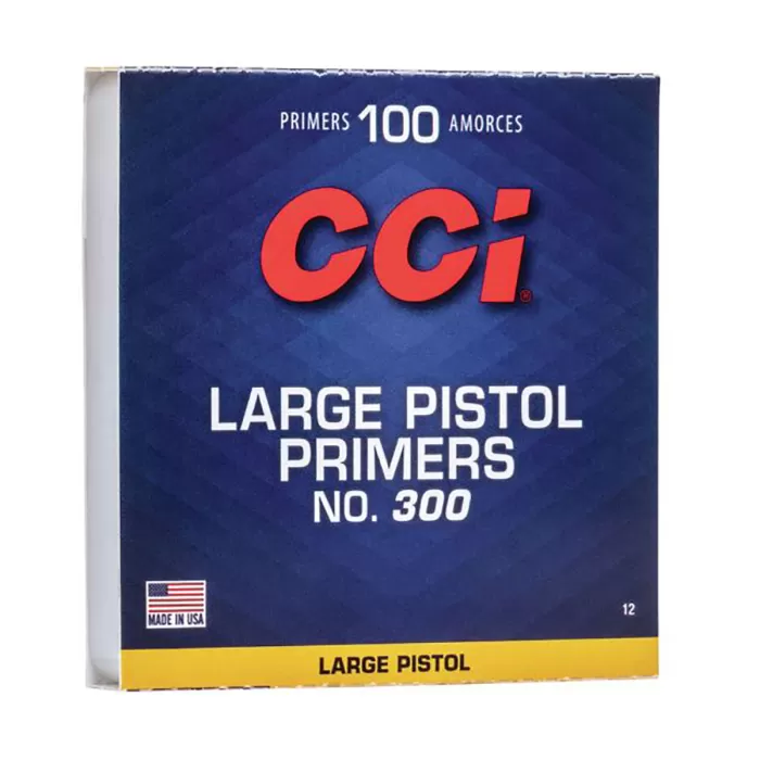 CCI Large Pistol 300 10 Boxes of 100 Primers (0012-CSS) CCI Large Pistol 300 10 Boxes of 100 Primers (0012-CSS)