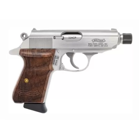 Walther PPK/S Threaded Barrel .32 ACP Stainless Pistol