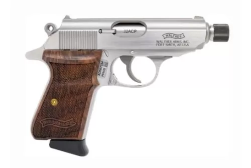 Walther PPK/S Threaded Barrel .32 ACP Stainless Pistol