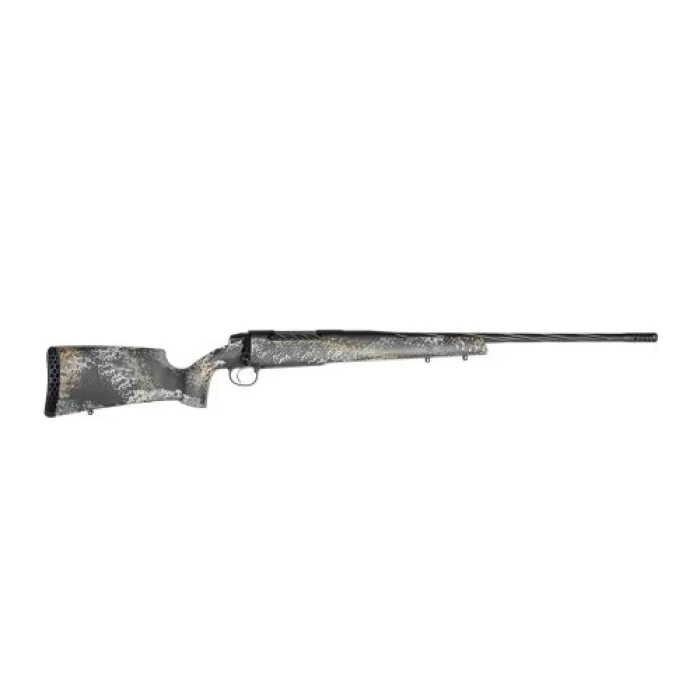 Weatherby 3WAST338WR6B 307 Alpine ST Full Size 338 WBY RPM 4+1 24" Graphite Black Cerakote Spiral Fluted Threaded Barrel, Graphite Black Cerakote Steel Drilled & Tapped Receiver, Gray & Gold Sponge Ac