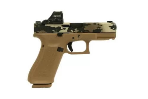 Glock 19X V Custom Ported Optic Ready 9mm Camo Cerakote Pistol w/ Holosun 407C X2