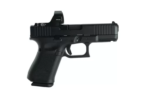 Glock 19 V Compact 9mm Black Pistol with Viridian RFX35 Green Dot