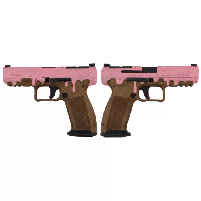 Canik 55 METE SFT ONE SERIES 9MM STRAWBERRY ICE CREAM Pistol 4.46 BRL 1-18RD MAG Canik 55 METE SFT ONE SERIES 9MM STRAWBERRY ICE CREAM Pistol 4.46 BRL 1-18RD MAG