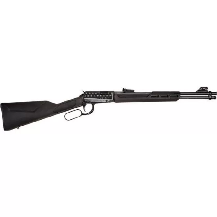 Rossi Rio Bravo .22lr Lever - 18" 15-shot Black Syn. Us Flag