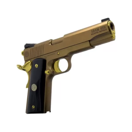 Dickinson LLC DKSN45CB Adam 1911 Cigar Full Size 45 ACP 8+1 5" Steel B Serrations Slide, Steel Frame w/Beavertail