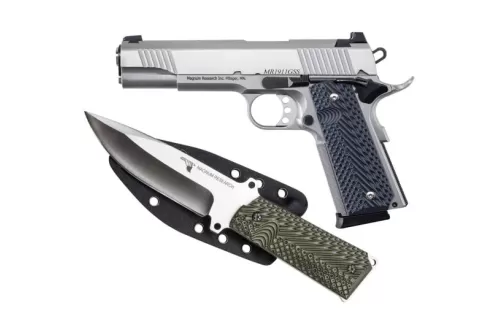 Magnum Research Desert Eagle 1911G 9mm 5" 8rds Pistol, Stainless - Enhanced Performance - DE1911G9SSK
