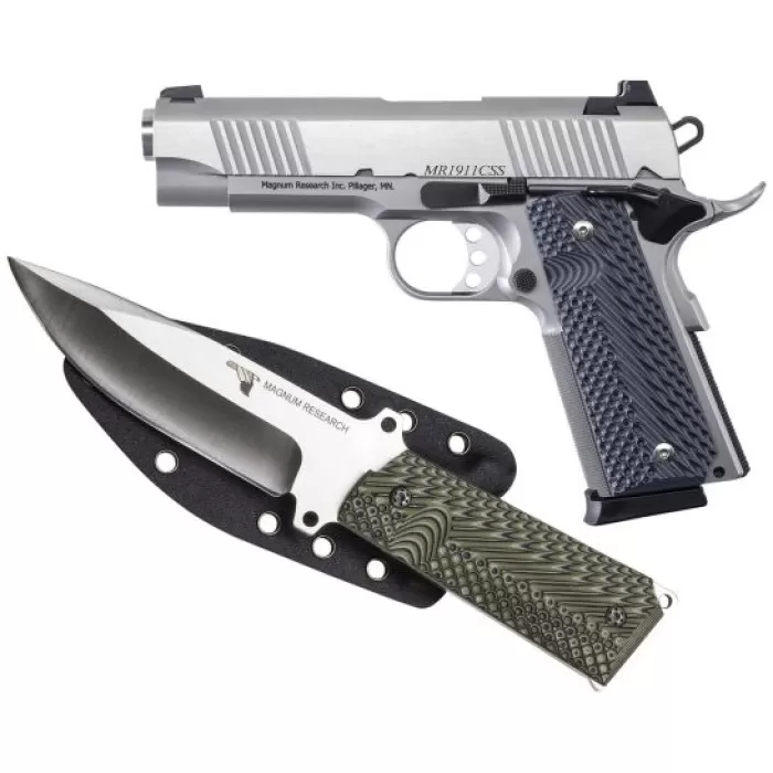 Magnum Research Desert Eagle 1911C 9mm 4.33" 8rds Pistol, Stainless - High-Performance Shooting - DE1911C9SSK