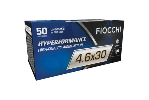 Fiocchi Hyperformance Defense 4.6x30mm HK 38 gr THP 50rds Rifle Ammo for Tactical Use - 46EXD