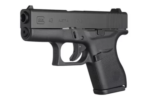 Glock 43 9mm Pistol with Night Sights, Black - PN4350701