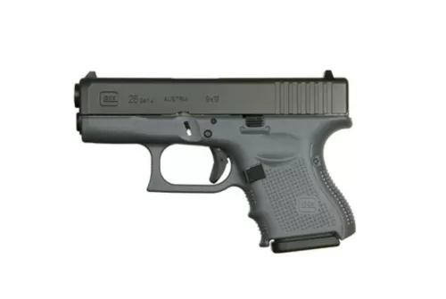Glock G26 G4 9mm 3.4" Barrel Full Gray Cerakote Finish 10rd Mag