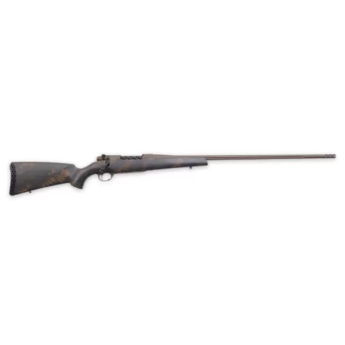 Weatherby MBC20N7MMBR2B Mark V Backcountry 2.0 7mm BC Patriot Brown Cerakote Fluted Barrel/Peak 44 Blacktooth Brown Sponge Pattern Black Carbon Fiber Stock
