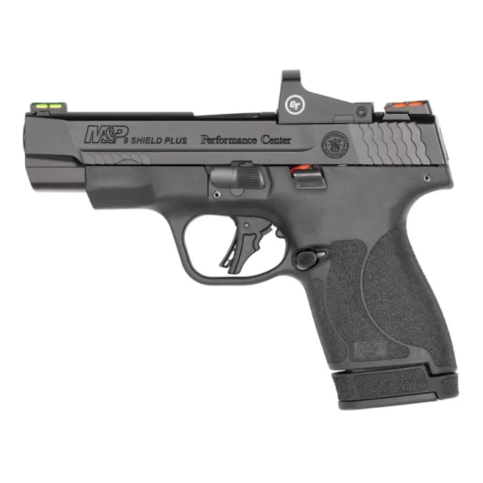 S&W Performance Center M&P 9 Shield Plus Crimson Trace Handgun 9Mm Luger 13&10Rd Magazine 4" Barrel NO Thumb Safety Black- Used 13251U S&W Performance Center M&P 9 Shield Plus Crimson Trace Handgun 9Mm Luger 13&10Rd Magazine 4" Barrel NO Thumb Safety Black- Used 13251U