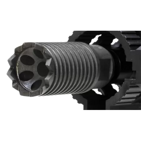 Troy Ind SBRACLM06BT00 Claymore Muzzle Brake Black Steel with 5/8"-24 tpi Threads & 2.25" OAL for 308 Win AR-Platform