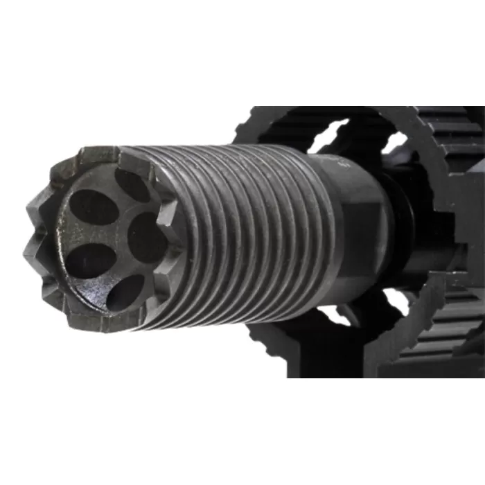Troy Ind SBRACLM06BT00 Claymore Muzzle Brake Black Steel with 5/8"-24 tpi Threads & 2.25" OAL for 308 Win AR-Platform