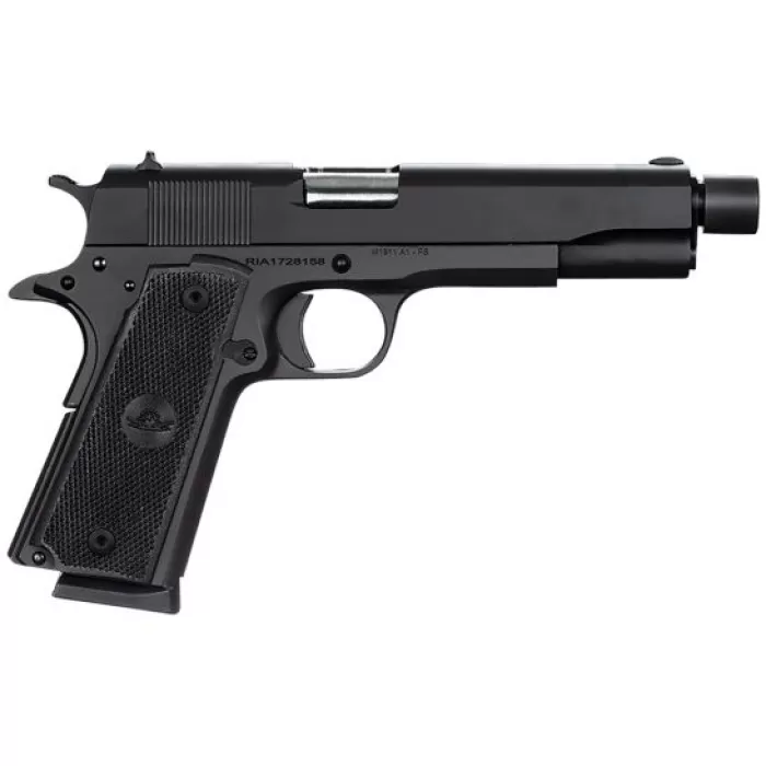 Rock Island GI Standard FS Threaded 45 ACP 8 Round Pistol, Parkerized - 51473 Rock Island GI Standard FS Threaded 45 ACP 8 Round Pistol, Parkerized - 51473