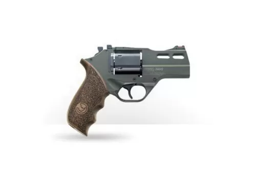 Chiappa Firearms 340285 Rhino 30DS 357 Mag 6rd 3" Blued Cylinder OD Green Steel Barrel OD Green Cerakote Aluminum Frame Walnut Grip