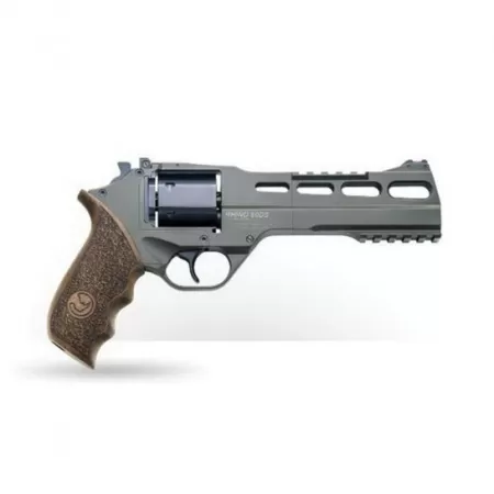 Chiappa Firearms, Rhino 60DS Revolver, Double Action/Single Action, 357 Magnum, 6" Barrel, Alloy, OD Green, Walnut Grips