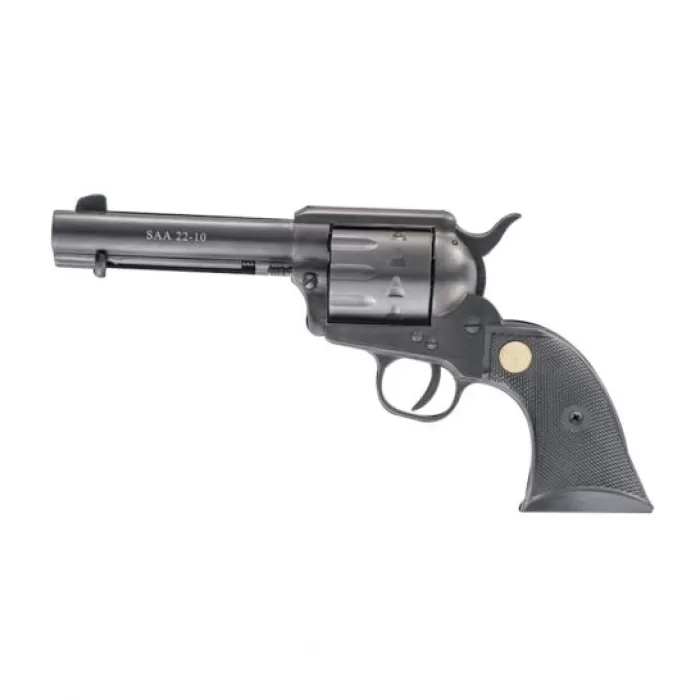 Chiappa Firearms SAA 1873 22-10 Dual Cylinder Medium 4.75" .22lr/.22 WMR Revolver, Blue - CF340.155D Chiappa Firearms SAA 1873 22-10 Dual Cylinder Medium 4.75" .22lr/.22 WMR Revolver, Blue - CF340.155D