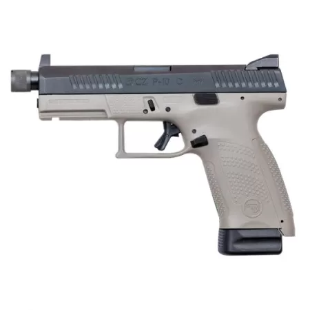 CZ-USA CZ P-10 C Urban Grey Suppressor-Ready (Low Capacity) 9mm Pistol, Gray - 01534
