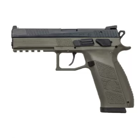 CZ-USA CZ P-09 (Low Capacity) 9mm Pistol, OD Green - 01268