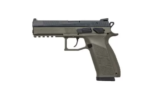 CZ-USA CZ P-09 (Low Capacity) 9mm Pistol, OD Green - 01268