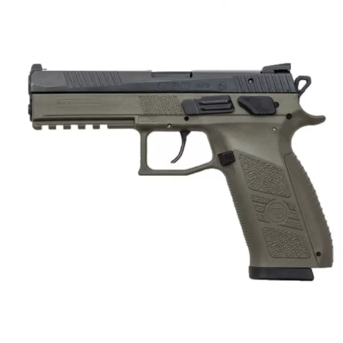CZ-USA CZ P-09 (Low Capacity) 9mm Pistol, OD Green - 01268