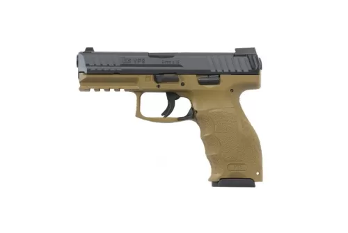 HK VP9 9mm 4.09in 10rd 3 Magazines Flat Dark Earth Semi-Auto Pistol with Night Sights (700009FDELEL-A5)