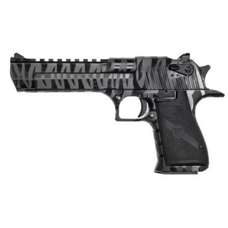 Magnum Research Desert Eagle Mark XIX .50 AE Pistol, Black Oxide w/ Tiger Stripes - DE50BTS