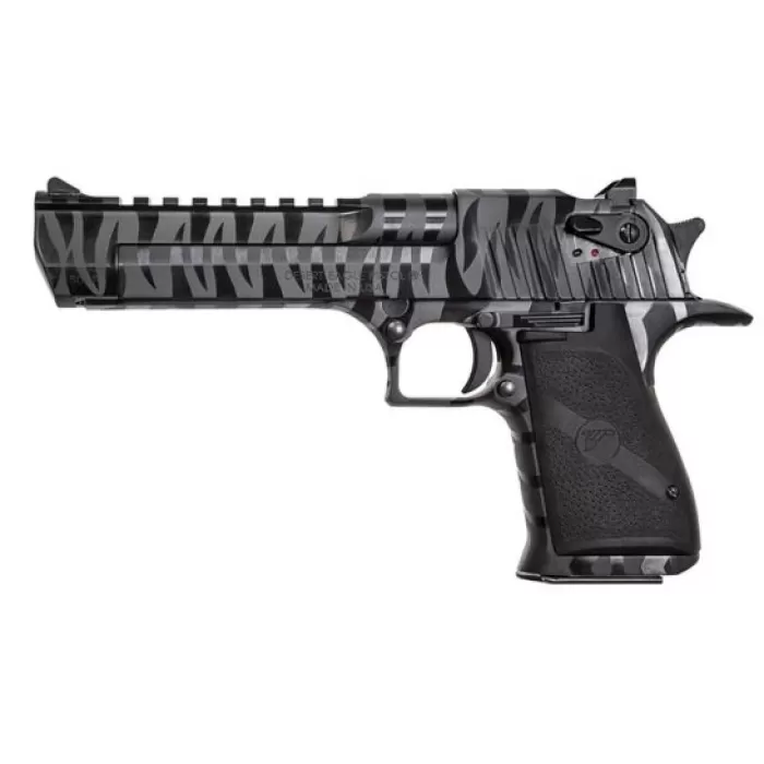 Magnum Research Desert Eagle Mark XIX .50 AE Pistol, Black Oxide w/ Tiger Stripes - DE50BTS