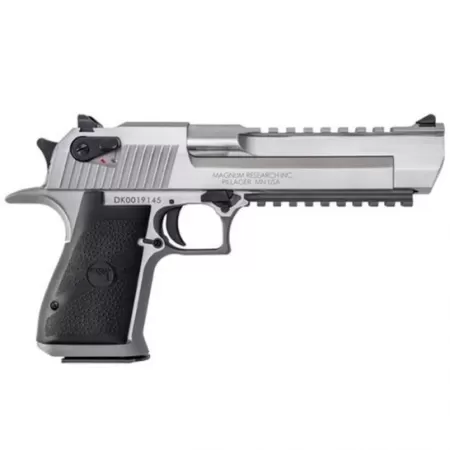 Magnum Research Desert Eagle Mark XIX .50 AE Pistol, Brushed Stainless Steel - DE50SR