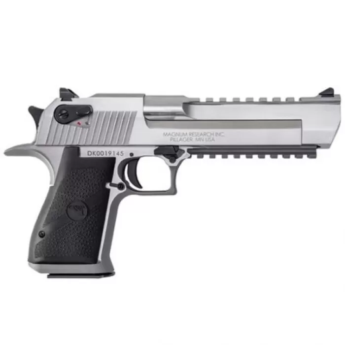 Magnum Research Desert Eagle Mark XIX .50 AE Pistol, Brushed Stainless Steel - DE50SR