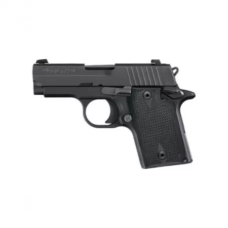 Sig Sauer P938 Nitron Micro-Compact 9mm Pistol, Hardcoat Anodized Black - 9389BAMBI