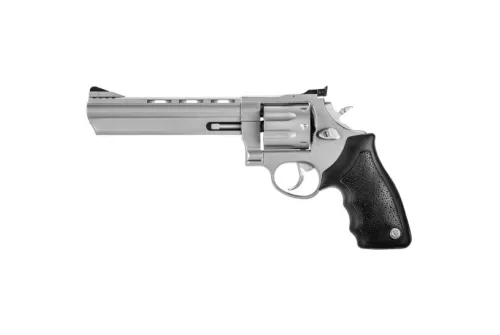 Taurus 2-608069 608 Standard 357 Mag 8rd 6.50" Matte Stainless Steel Black Rubber Grip