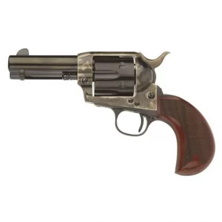 Taylors & Company 1873 Birdshead Cattleman Checkered 3.5" .357 Mag Revolver, Case Hardened - 555132