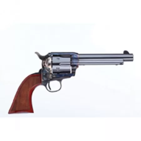 Taylors & Company The Gunfighter Checkered/Large Army Grip .45 LC Revolver, Case Hardened - 555139