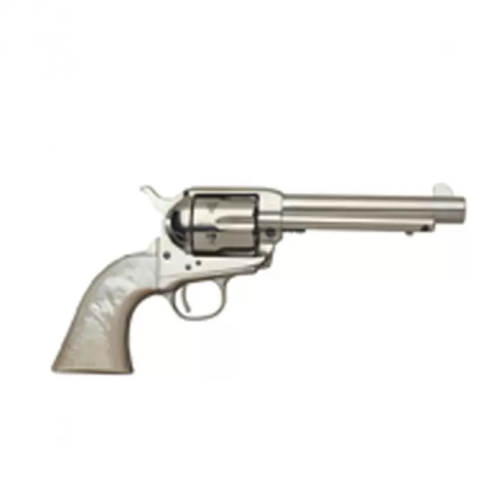Taylors & Company 1873 Cattleman - Polymer Pearl Grip .45 LC Revolver, Nickel - 555113 Taylors & Company 1873 Cattleman - Polymer Pearl Grip .45 LC Revolver, Nickel - 555113