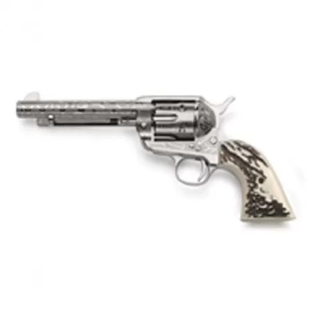 Taylors & Company 1873 Cattle Brand Engraved .45 LC Revolver, Nickel Plated - OG1408