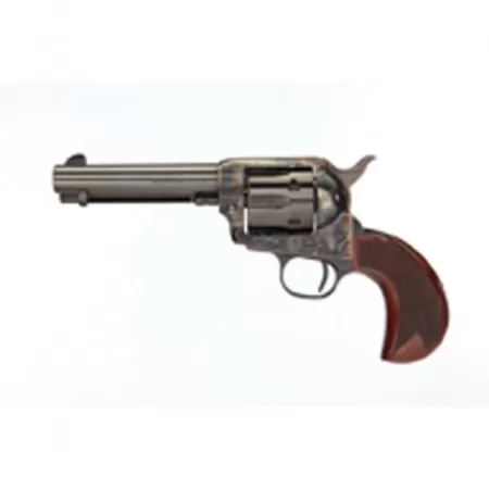 Taylors & Company 1873 Birdshead Cattleman Checkered 4.75" .45 LC Revolver, Case Hardened - 555152