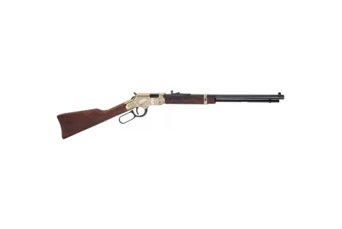 Henry Golden Boy Deluxe Engraved 3rd Edition .17 HMR Lever Action Rifle, Brown - H004VD3