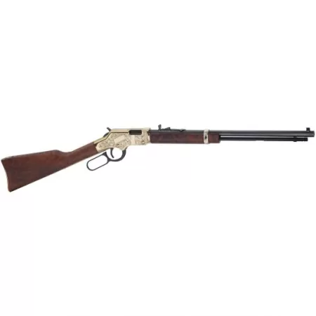Henry Golden Boy Deluxe Engraved 3rd Edition .22 WMR Lever Action Rifle, Brown - H004MD3