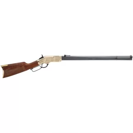 Henry Original Henry Deluxe Engraved 3rd Edition .44-40 Win Toggle Link Lever Action Rifle, Polished Brass - H011D3