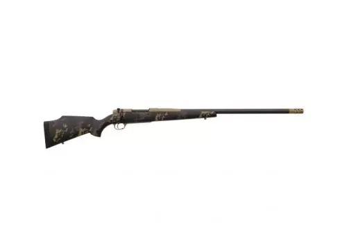 Weatherby Mark V Carbonmark 300 Wthby Mag 3+1 26" Black Fixed Monte Carlo W/Aluminum Bedding Stock Tungsten Gray Cerakote Right Hand MCMM653WR8B