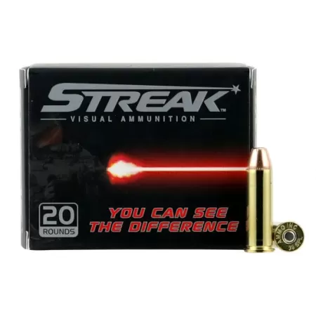 Ammo Inc Streak 125 gr Jacketed Hollow Point .38 Spl Ammo, 20/box - 38125JHPSTRK