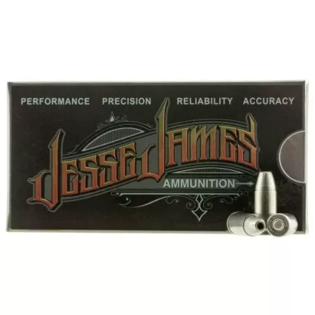 Ammo, Inc. Jesse James 9mm 115 Grain HP Brass Cased Centerfire Pistol Ammo, AMMO9115HP-JJ20