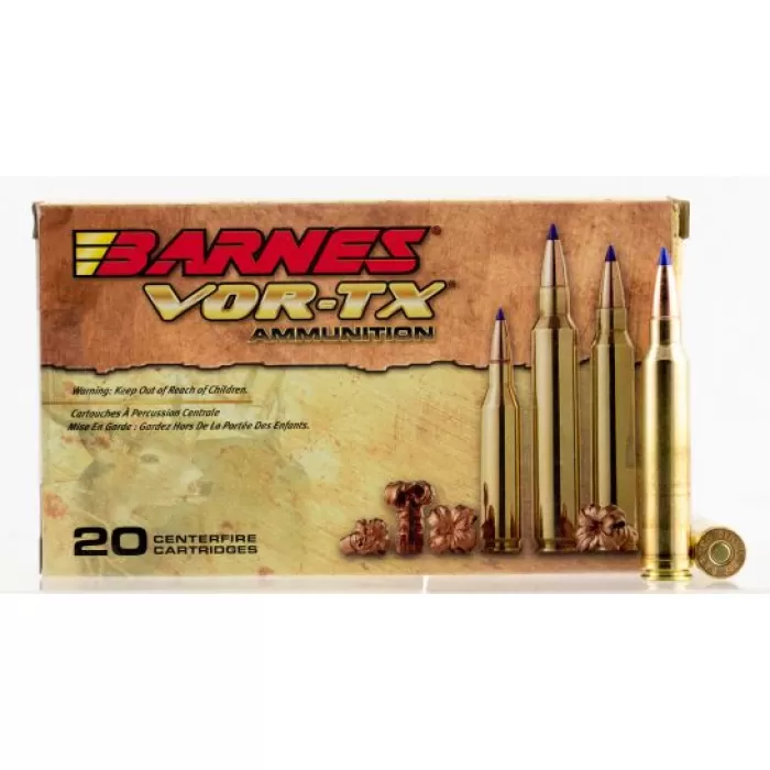 Barnes Bullets VOR-TX 150 gr Tipped TSX Boat Tail .300 Win Mag Ammo, 20/box - 21569