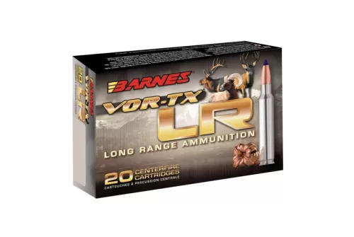 Barnes Bullets VOR-TX LR 190 gr LRX Boat Tail .300 Win Mag Ammo, 20/box - 29013