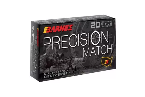 Barnes Bullets Precision 69 gr Open Tip Match Boat Tail 5.56 Ammo, 20/box - 30846